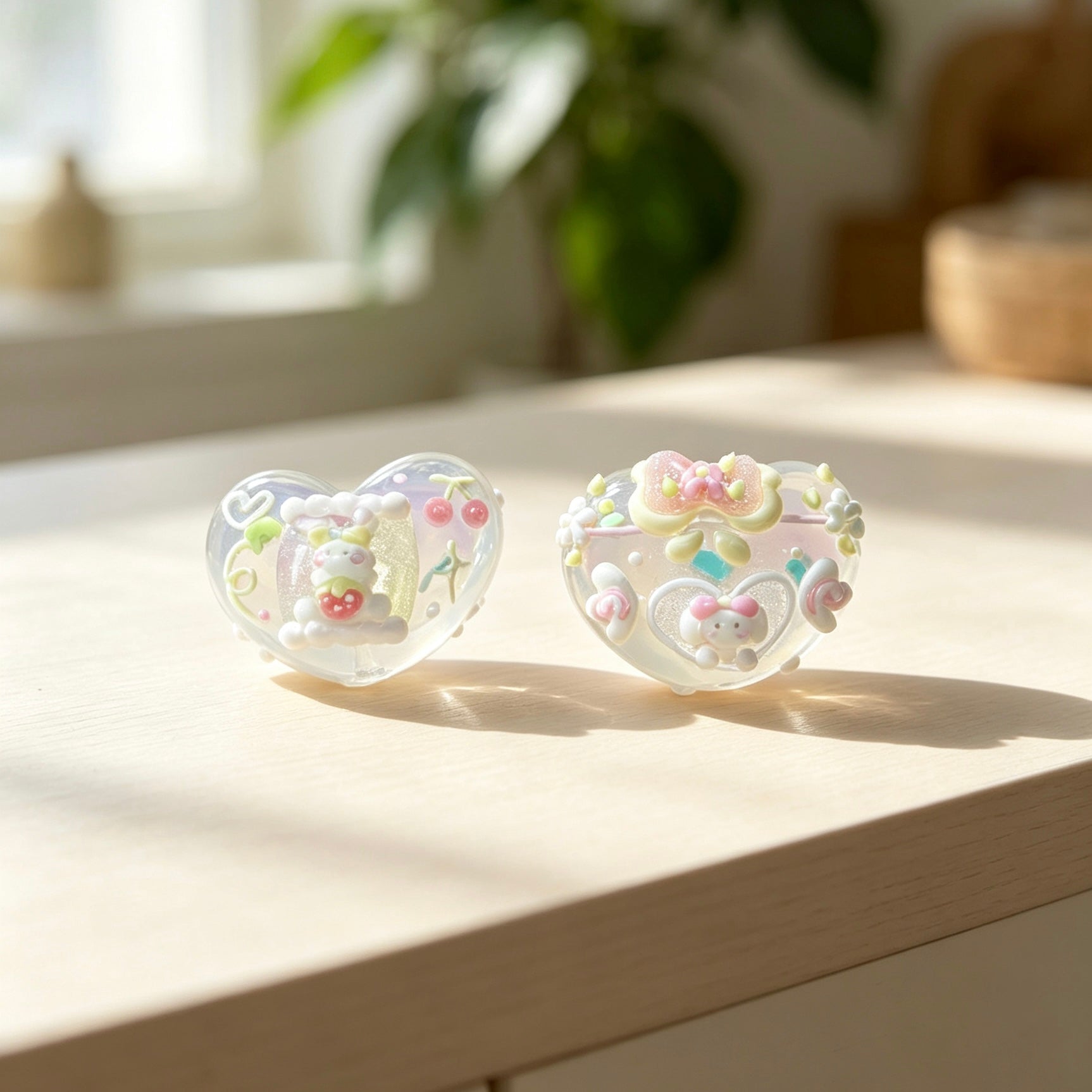 Small Heart Pastel Beads