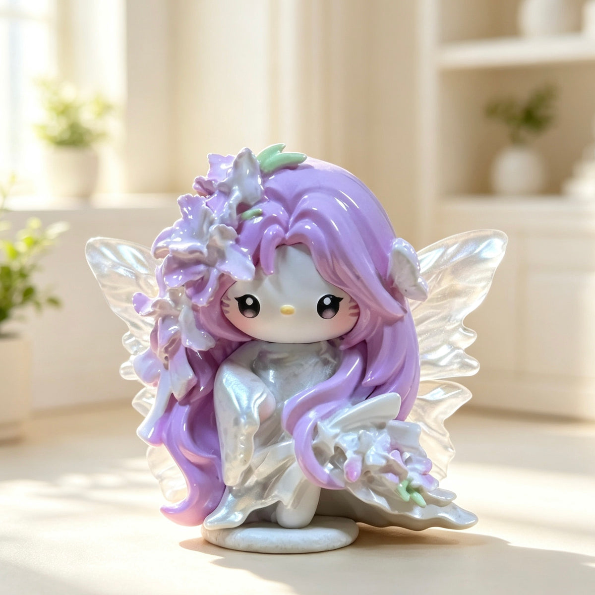 Purple winged decorative doll shown in the product image