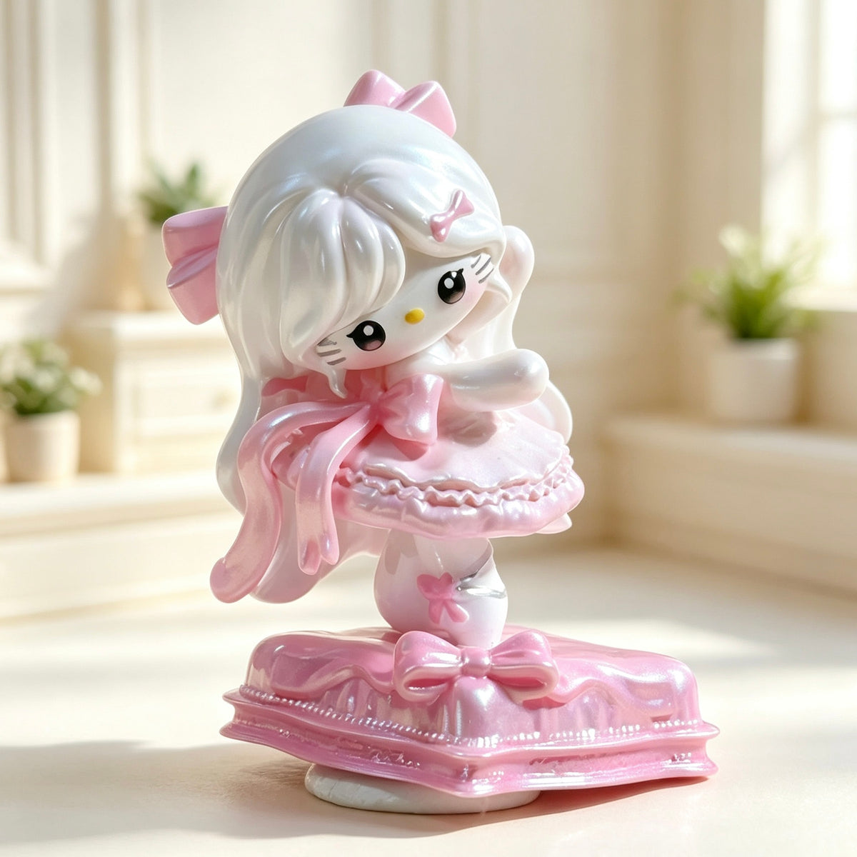 Pink ballerina decorative doll shown in the product image